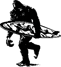 Gif animé Bigfoot surf
